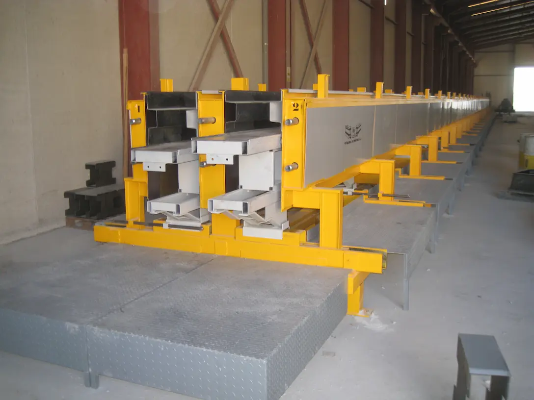 Detalle de molde para pilar doble